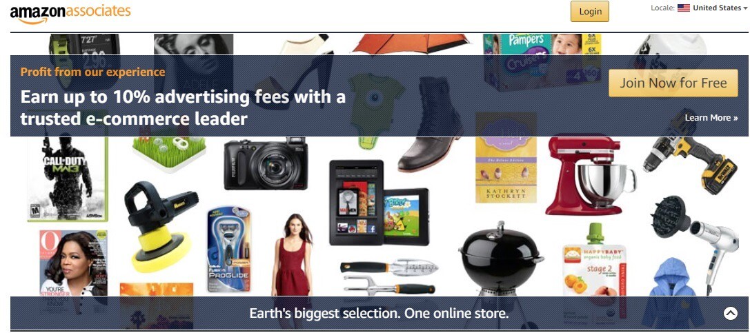 Amazon associate affiliate program