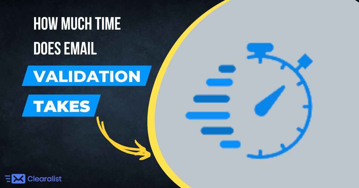 how much time does email validation takes